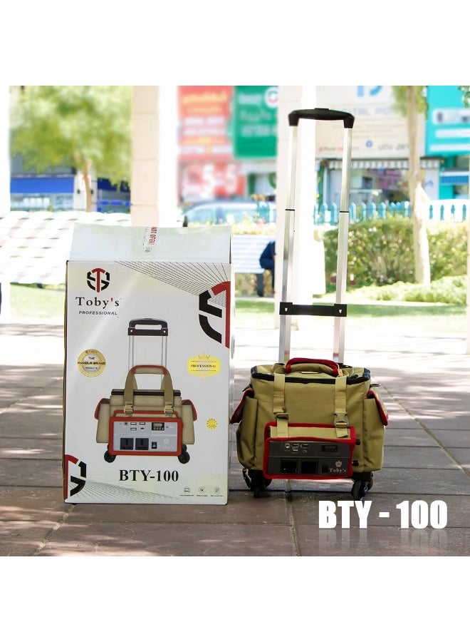 توبيز محطة طاقة توبي BTY 100 عالية التحمل، بطارية 80000 مللي أمبير/ساعة، بطارية قابلة لإعادة الشحن مع عاكس طاقة 500 وات - BTY 100A - Image 4