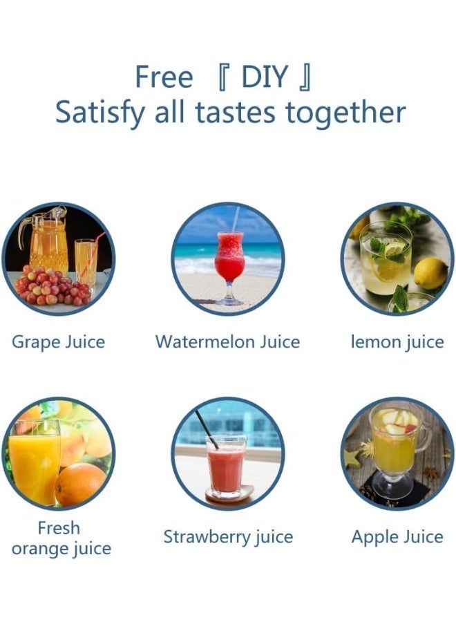 Furtey Sparkling Water Maker 1L Portable, with Included 8g Cylinders - Make Healthy Carbonated Water/Juice/Soft Drinks for Home, Travel, Parties (White) - Image 3