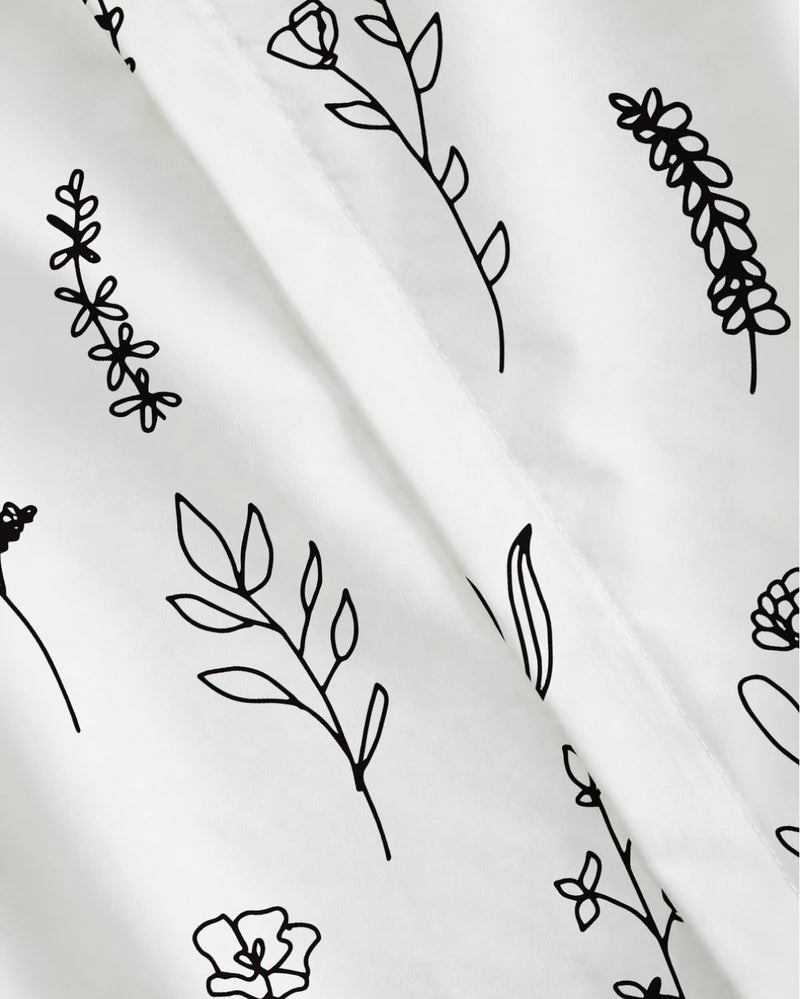 CGK Unlimited Duvet Cover Full Size Set - Extra Soft Floral Duvet Cover 80 x 90 with 2 Pillow Shams - Comfy, Breathable Floral Bedding Set - Hotel Luxury Easy-Care & Fade Free with Zipper Closures & Ties - Plants - Image 1