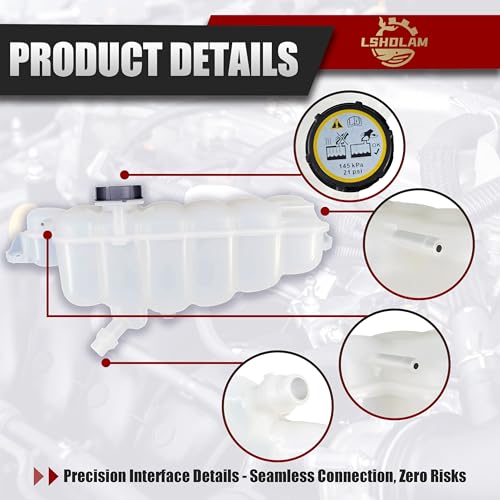 LSHDLAM 603-318 Coolant Reservoir Tank with Cap - Replacement for Ford F-150 2015-2024 Expedition 2018-2024 - Replaces FL3Z-8A080-A - Image 5