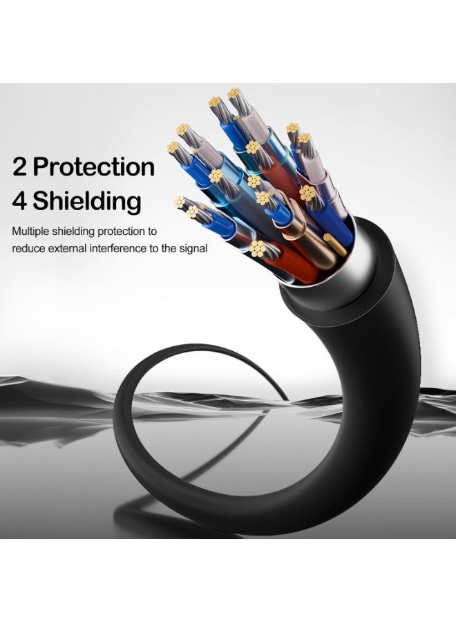 HDMI 2.1 Cable 10FT – 48Gbps Ultra High-Speed, 8K@60Hz & 4K@120Hz, eARC, HDR10, HDCP 2.2/2.3, 3D Compatible with PS5, Xbox, TV & Blu-ray - Image 3