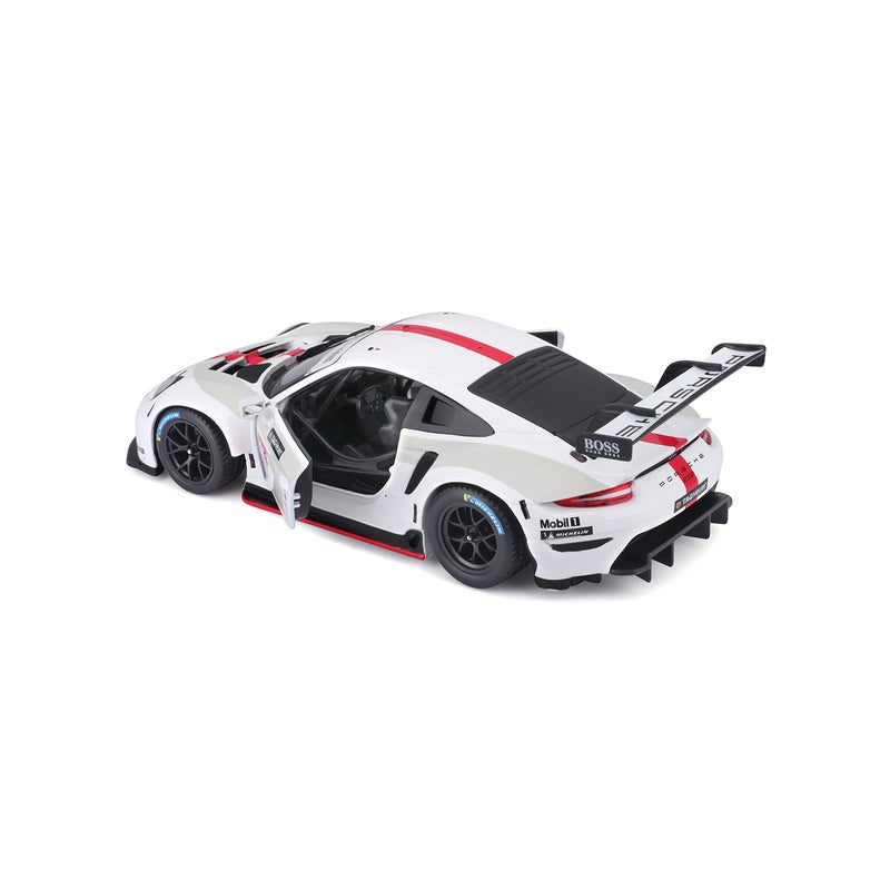 Bburago نموذج مصغر من بورشه 911 RSR GT 1:24 مصبوب من المعدن - Image 2