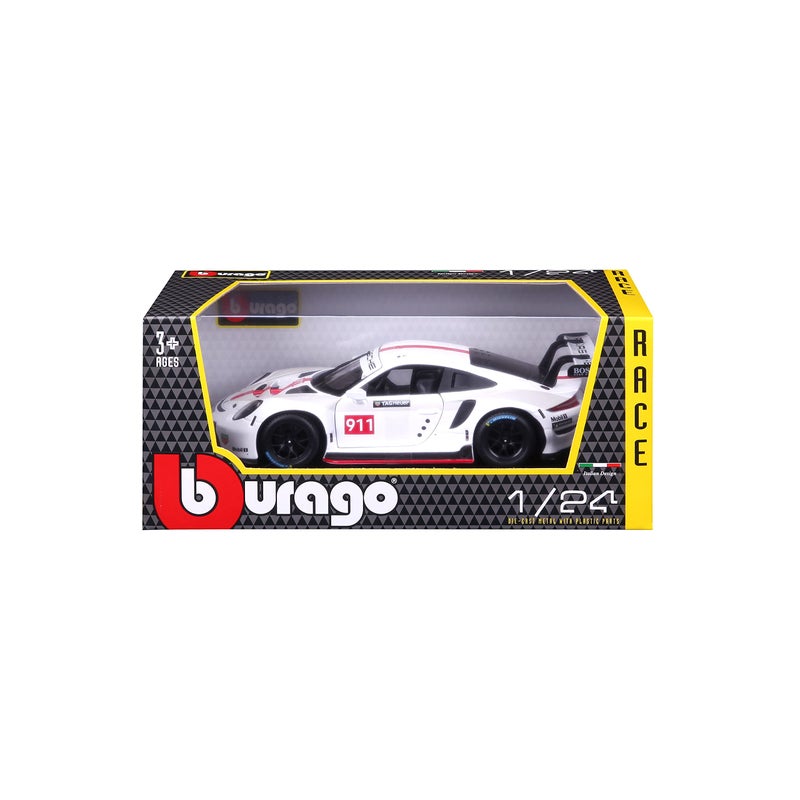 Bburago نموذج مصغر من بورشه 911 RSR GT 1:24 مصبوب من المعدن - Image 5