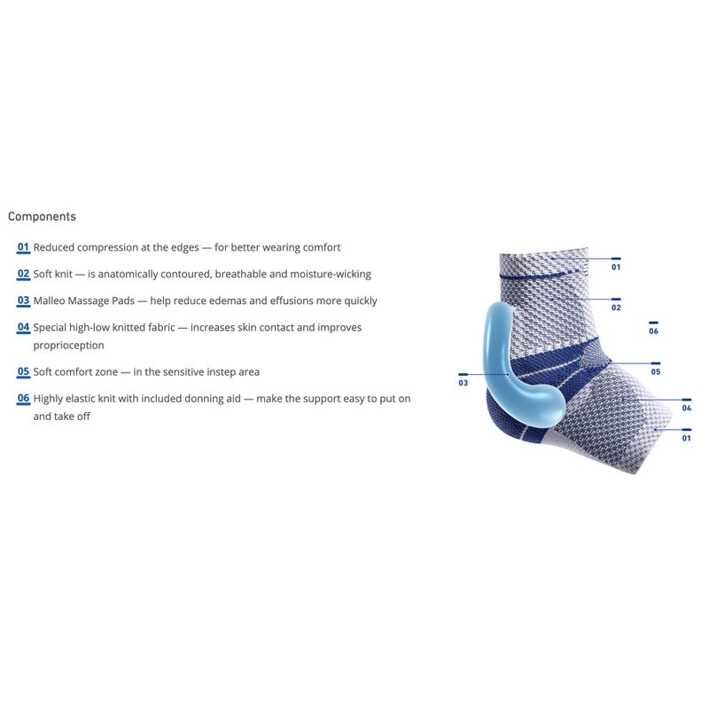 Bauerfeind - MalleoTrain - Ankle Support Brace - Helps Stabilize the Ankle Muscles and Joints For Injury Healing and Pain Relief - Right Foot - Size 3 - Color Titan - Image 4