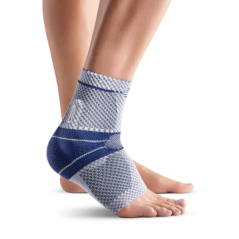 Bauerfeind - MalleoTrain - Ankle Support Brace - Helps Stabilize the Ankle Muscles and Joints For Injury Healing and Pain Relief - Right Foot - Size 3 - Color Titan - Image 1