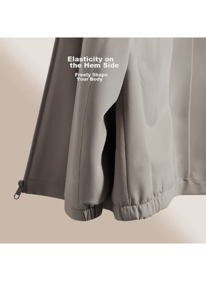 HOdo [Turn-Down Collar] Stand-Collar Executive Jacket For Men Autumn New Product, Urban Light Outdoor Windproof Wear-Resistant High-Elasticity Coat - Image 3
