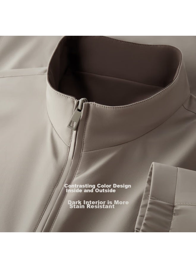 HOdo [Turn-Down Collar] Stand-Collar Executive Jacket For Men Autumn New Product, Urban Light Outdoor Windproof Wear-Resistant High-Elasticity Coat - Image 4