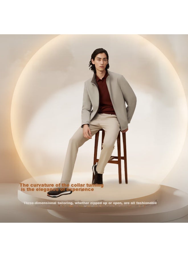 HOdo [Turn-Down Collar] Stand-Collar Executive Jacket For Men Autumn New Product, Urban Light Outdoor Windproof Wear-Resistant High-Elasticity Coat - Image 2