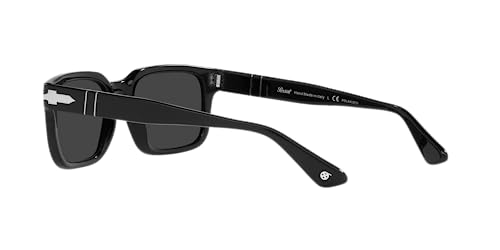 Persol PO3272S Rectangular Sunglasses, Black/Polarized Dark Grey, 55 mm - Image 5