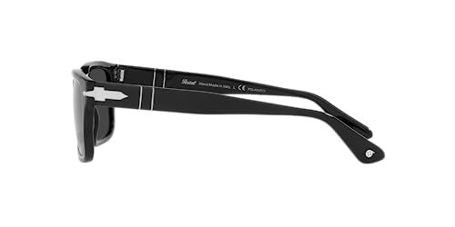 Persol PO3272S Rectangular Sunglasses, Black/Polarized Dark Grey, 55 mm - Image 4