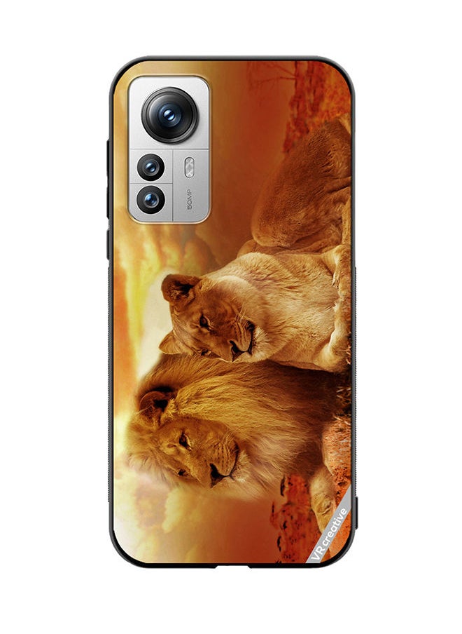 VR CREATIVE - Protective Case Cover For Xiaomi 12X King Queen Of Jungle Design Multicolour - Image 1