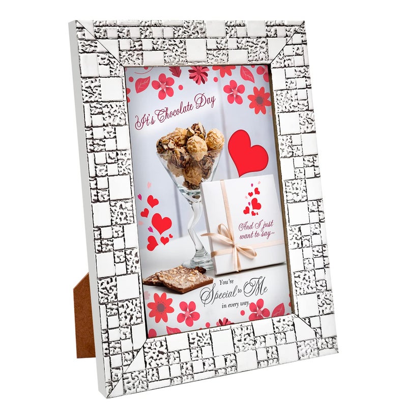 GIFT MY PASSION GIFT MY PASSION ItS Chocolate Day And I Just Want To Say YouRe Special To Me In Every Way Quotation Photo Frame with 2 Eyeliner Black Pencil Combo Pack of 3 Gift for Her - Image 4