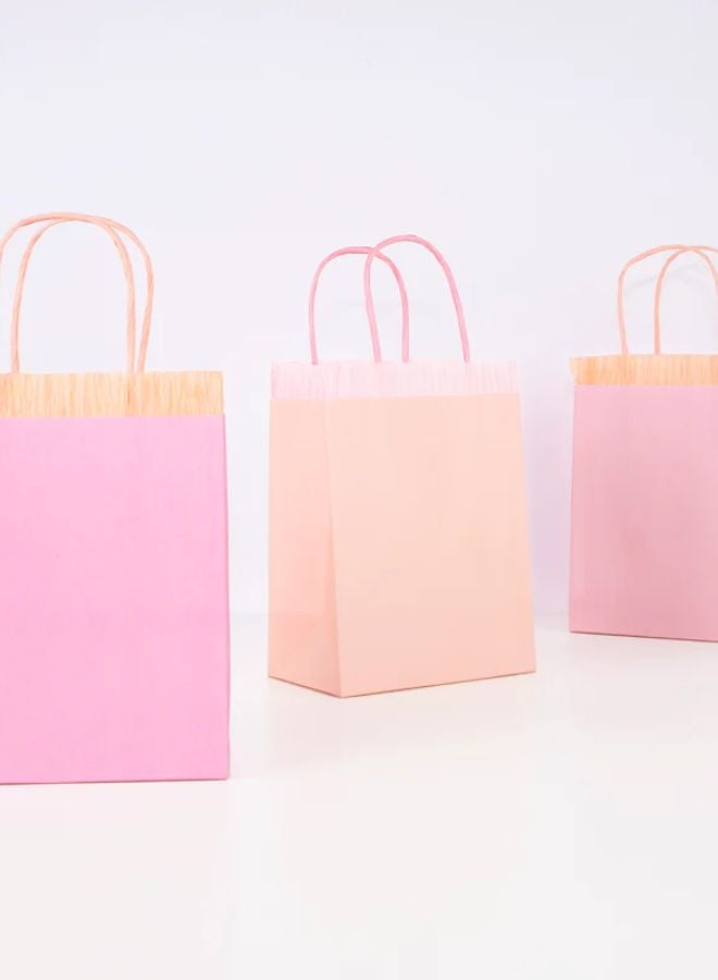 Meri Meri Pink Fringe Party Bags - Image 1