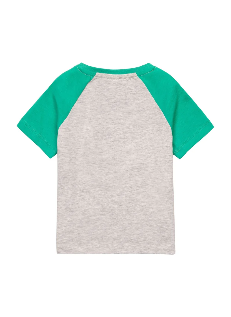 مينوتي Kids Boys  T-Shirt With Contrast Sleeves