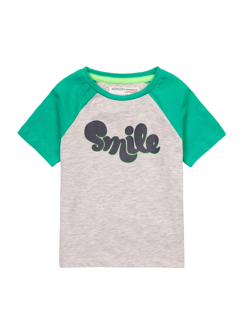 MINOTI Kids T-Shirt With Contrast Sleeves