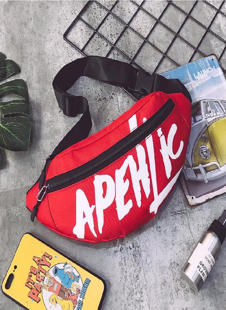 Eckek - Fashion Street Sport Chest Bag Women Waist Bag Canvas Shoulder Bag for Men - Image 1