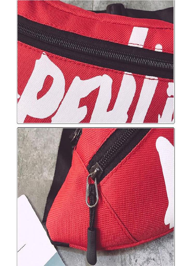 Eckek - Fashion Street Sport Chest Bag Women Waist Bag Canvas Shoulder Bag for Men - Image 1