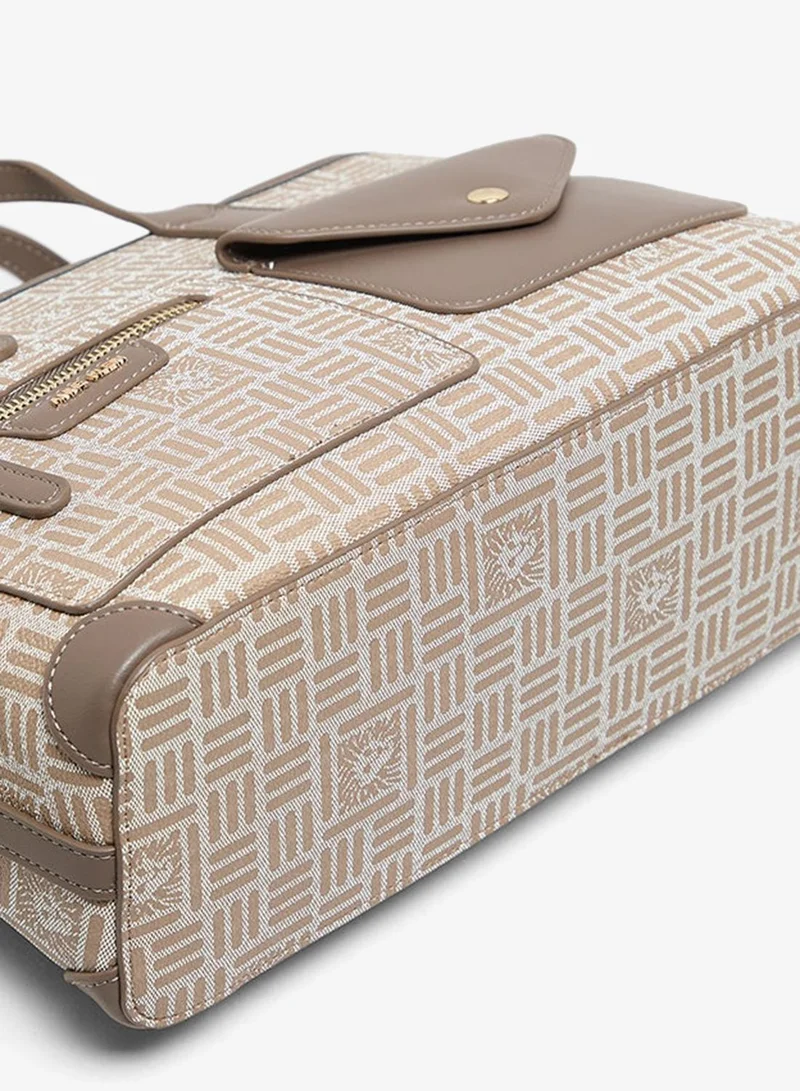 ANNE KLEIN  Anne Klein Patterned Pu Front Pocket Tote Bag for Women | Best Price UAE