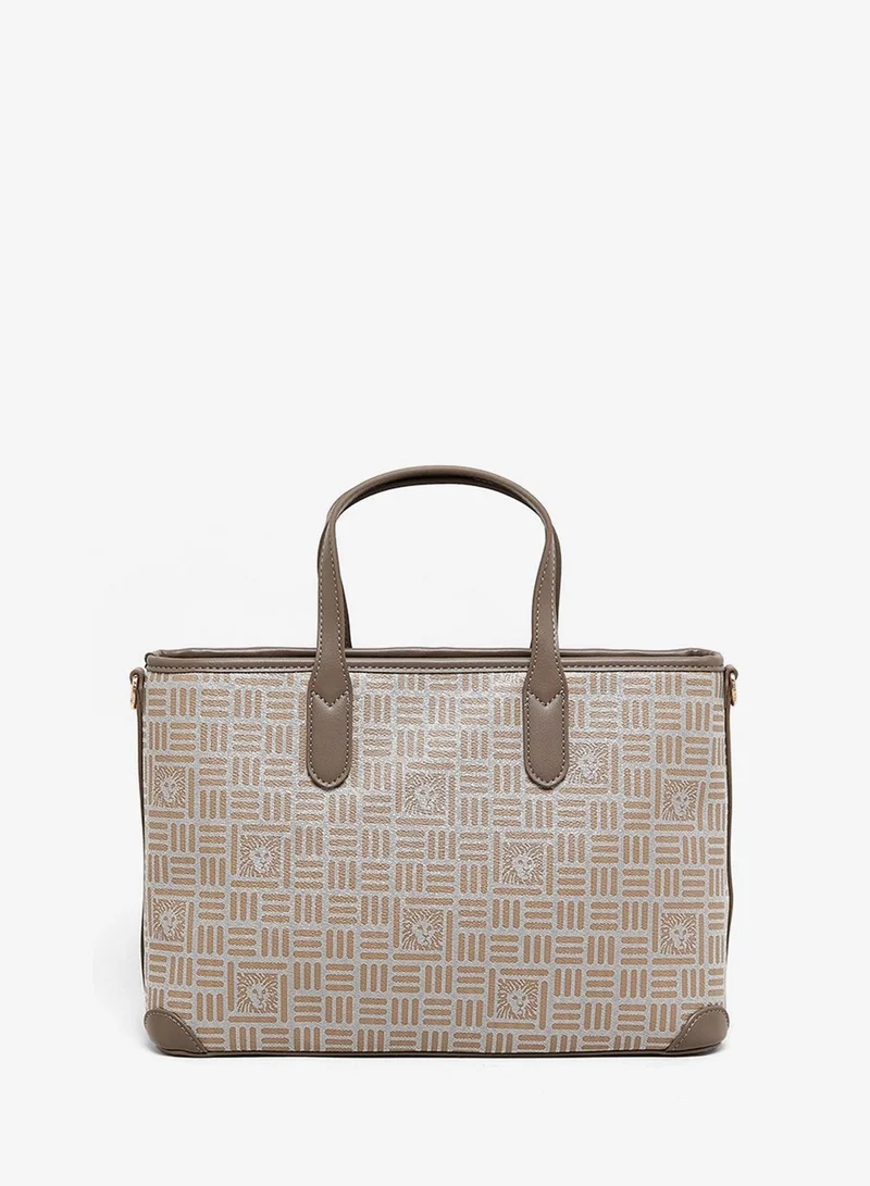 ANNE KLEIN  Anne Klein Patterned Pu Front Pocket Tote Bag for Women | Best Price UAE