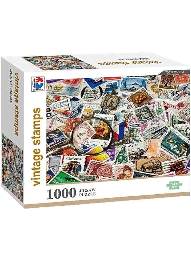 Puzzle 1000 BC Vintage Stamps