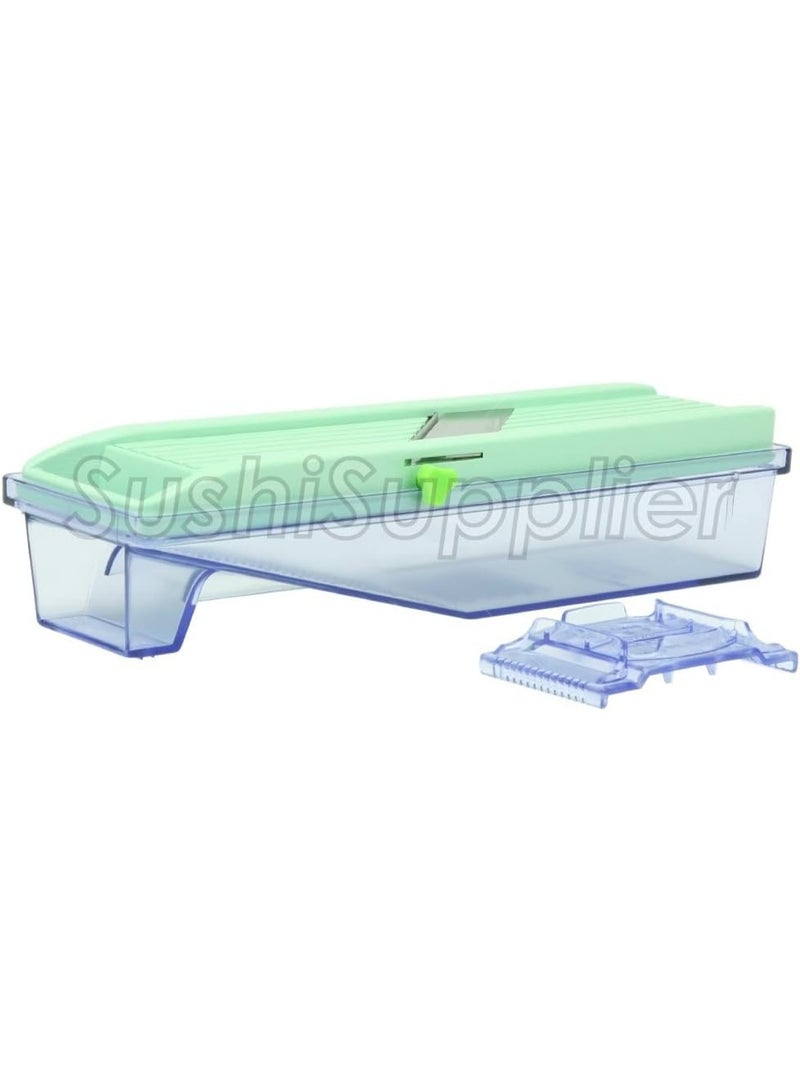 Benriner Benriner Mandoline Slicer with Collection Tray and 4 Blades, Japanese Stainless Steel, BPA Free  - Image 1
