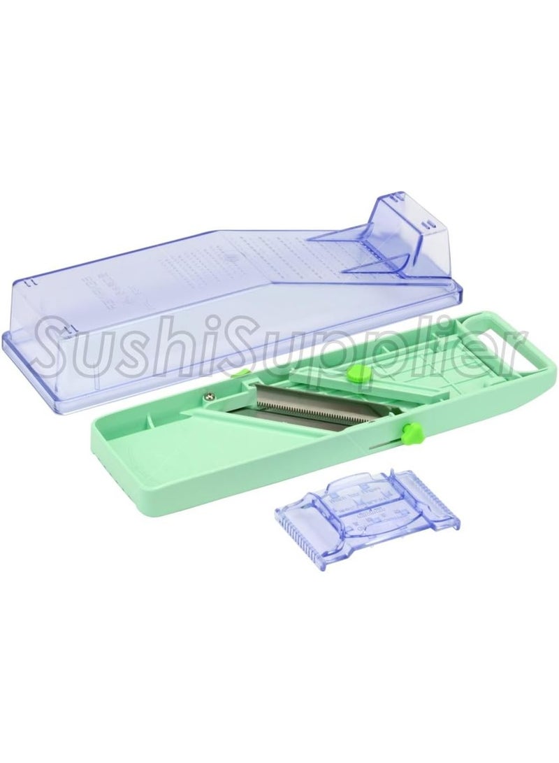 Benriner Benriner Mandoline Slicer with Collection Tray and 4 Blades, Japanese Stainless Steel, BPA Free  - Image 4