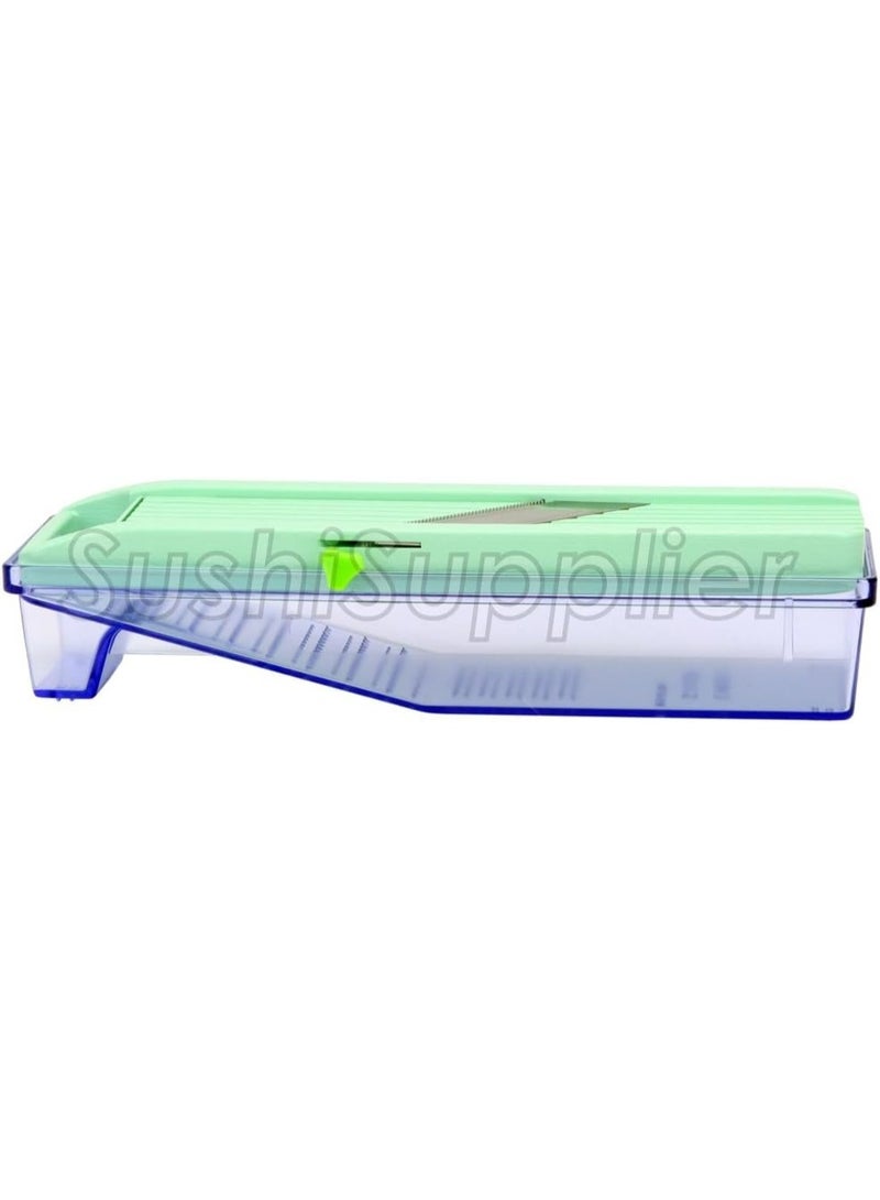 Benriner Benriner Mandoline Slicer with Collection Tray and 4 Blades, Japanese Stainless Steel, BPA Free  - Image 3