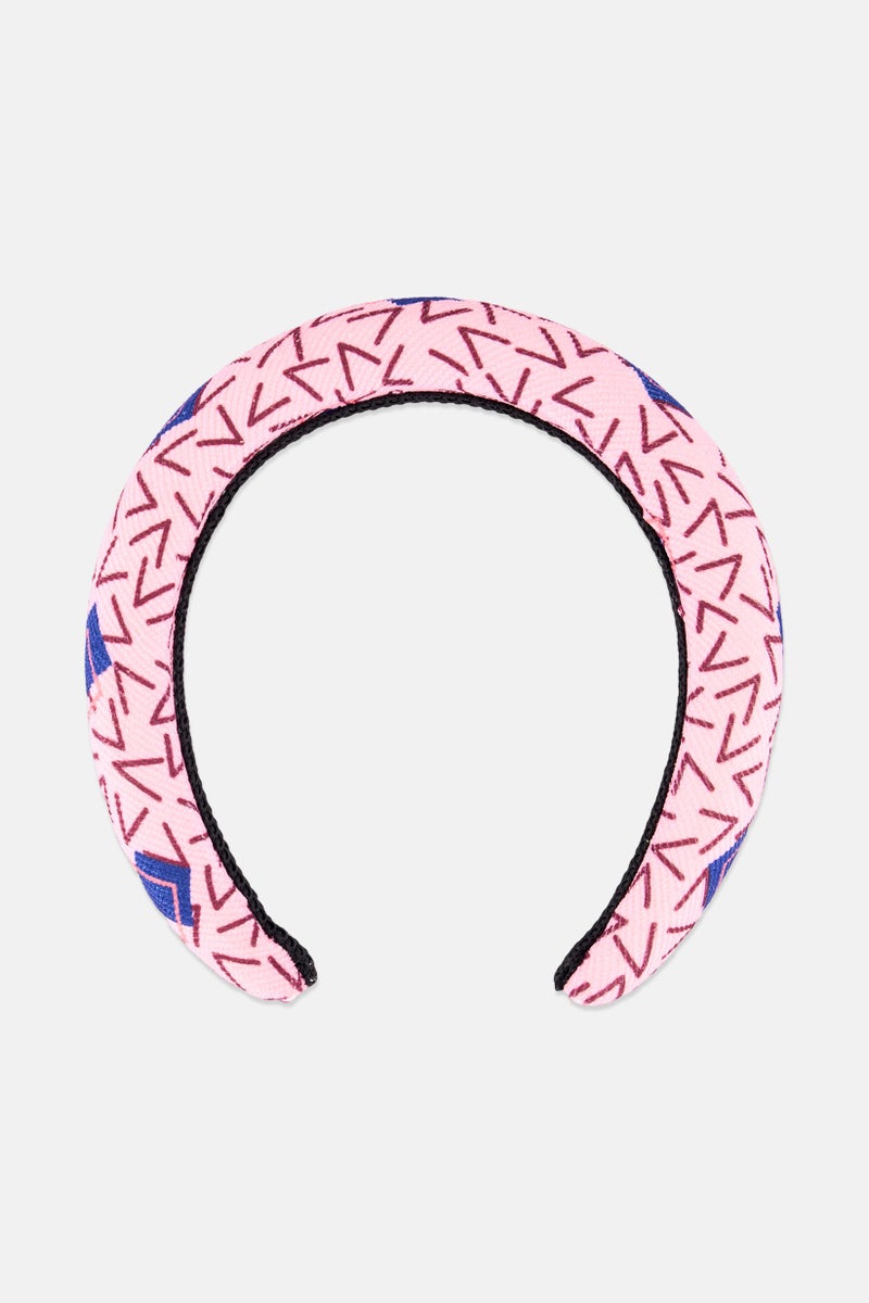 Goody Kids Girl Graphic Print Headbands, Pink - Image 1