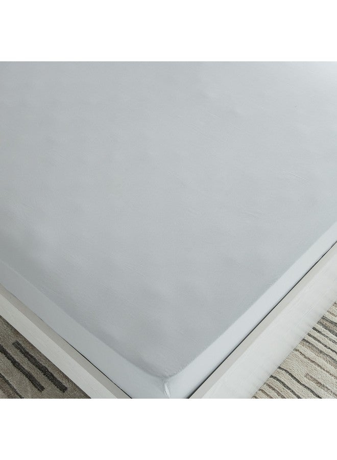 هوم بوكس شرشف سرير قطني أساسي مقاس كوين 160 × 200 × 36 سم - Image 4