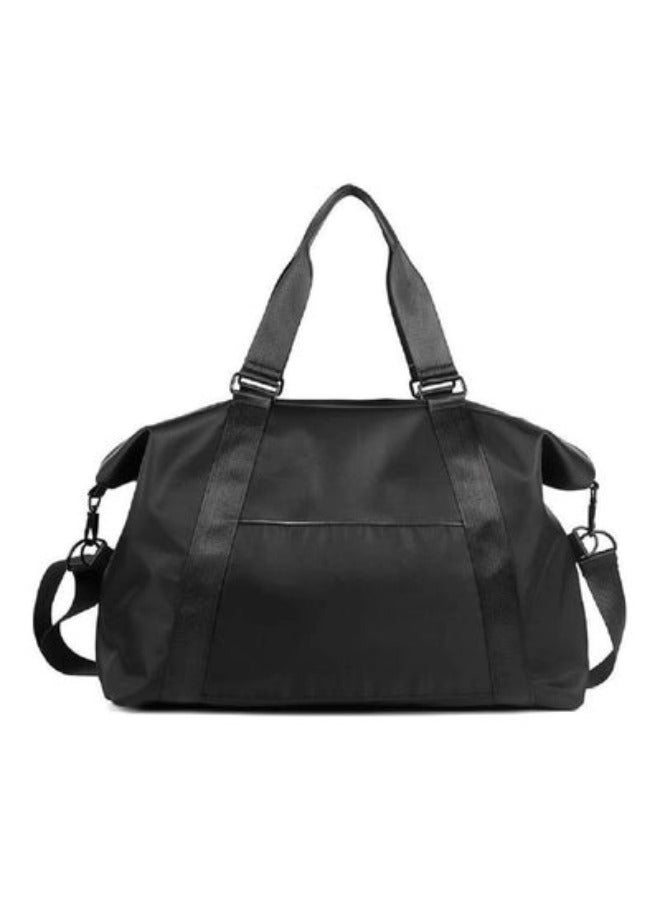 حقيبة بسيطة، حقائب يد ذات سعة كبيرة بلون موحد، حقيبة يد للسفر، حقائب أمتعة رياضية يمكن فصلها عن الجافة والرطبة - Image 4