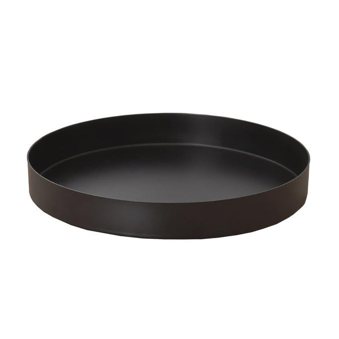 BLACK ROUND METAL CANDLE HOLDER TRAY DECORATIVE SERVING TRAY FOR MODERN FARMHOUSE HOME DECORATIONS 78