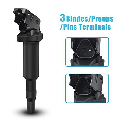 MAS Ignition Coil Pack Set of 6 Compatible with BMW 325Ci 328i 330Ci 528i 530i 535i 740Li X3 X5 X6 Z4 and More Replaces 0221504470 UF592 - Image 2