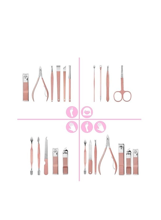 Generic - Professional Nail Art Kit, 16 in 1 Nail Art Kit with Luxury Leather Travel Case for Men and Women - Image 1