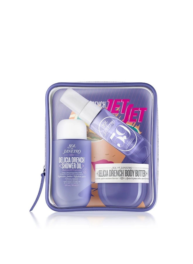 Sol de Janeiro Brazilian Crush Cheirosa 59 Travel Kit – Body Wash 90ml, Body Lotion 50ml & Perfume Mist 30ml Gift Set - Image 1