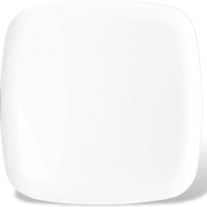 Blue Sky Organic White Tray  14 Square Disposable Plastic Serveware 1 Count  Ideal for Parties  Events - Image 1