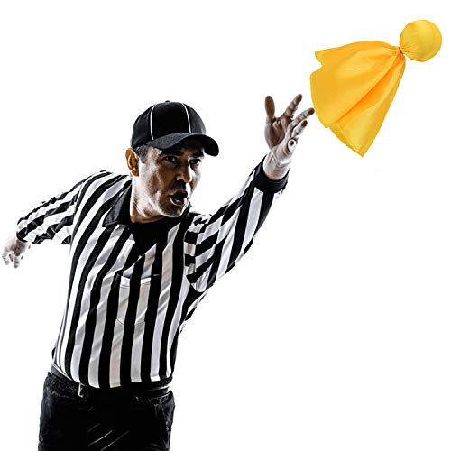 FEPITO Yellow Penalty Flag Football Flags Sports Tossing Flags Set for Party - Image 3