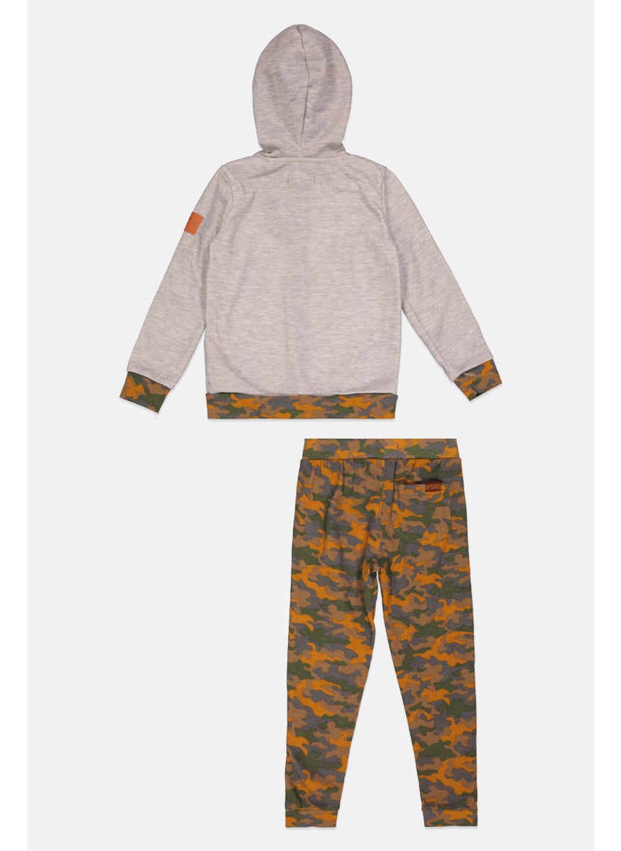 7 FOR ALL MANKIND Kids Boy 2 Pieces Camouflage Hoodie And Sweatpants, Multicolor  - Image 2