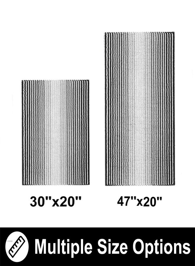 Ofrdncy Luxury Bathroom Mat Rug, Extra Soft and Absorbent Microfiber Bath Mat Rug, Non-Slip Plush Shaggy Bath Carpet, Machine Wash Dry (Black） - Image 2