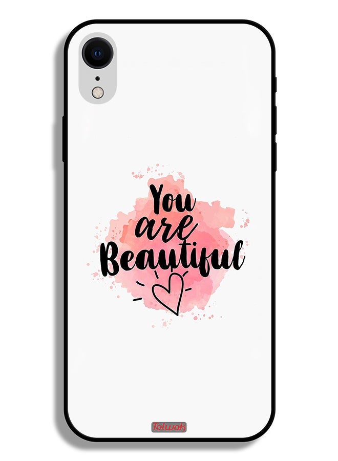 Tolwak Apple iPhone XR Protective Case You Are Beautiful - Image 2