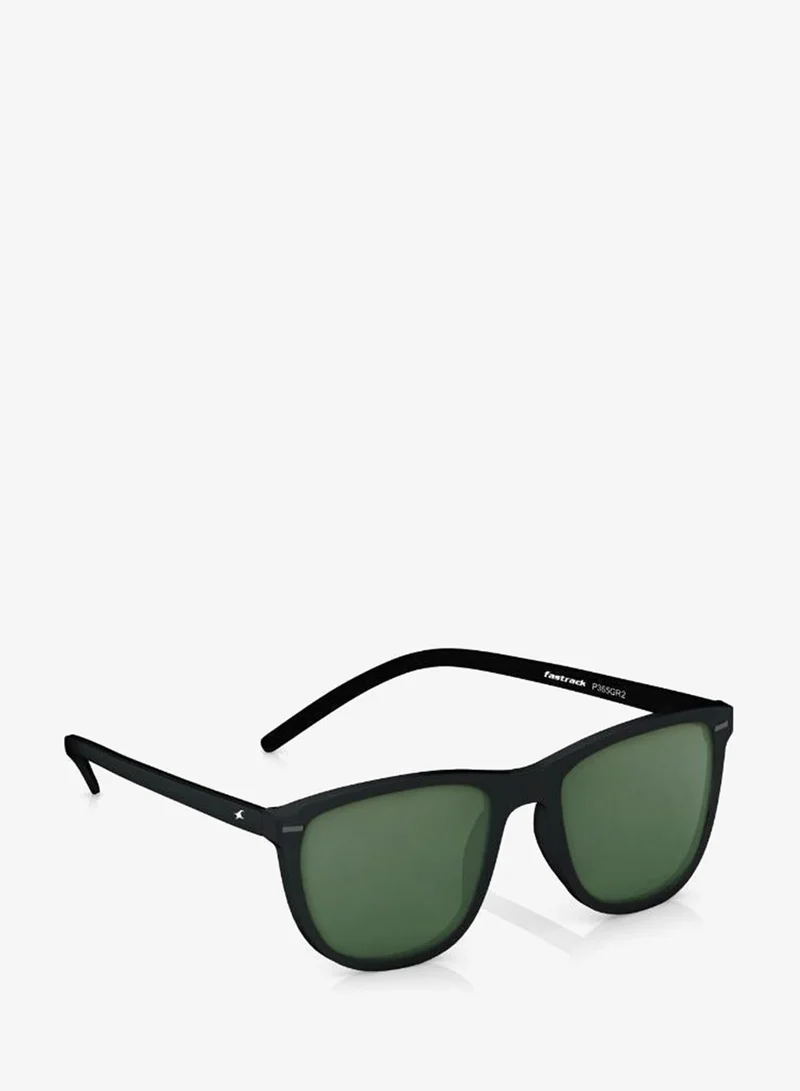 fastrack UV Protection Sunglasses Black Frame Green Mirror Lens 53mm  - P365GR2V