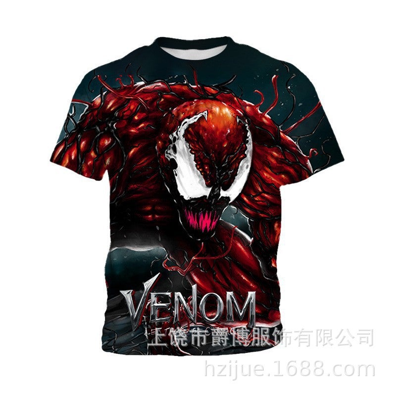 Cross-border Foreign Trade New Cross-border New Men's 3D Printed T-shirt Adult Teenager Men's Short-sleeved T-shirt - Image 3