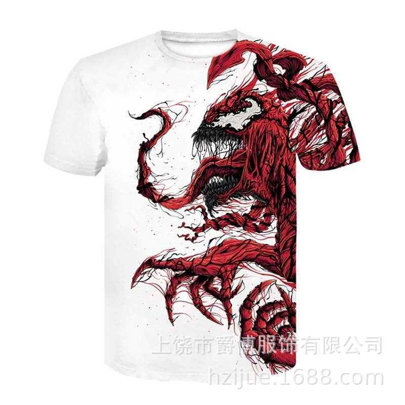 Cross-border Foreign Trade New Cross-border New Men's 3D Printed T-shirt Adult Teenager Men's Short-sleeved T-shirt - Image 2