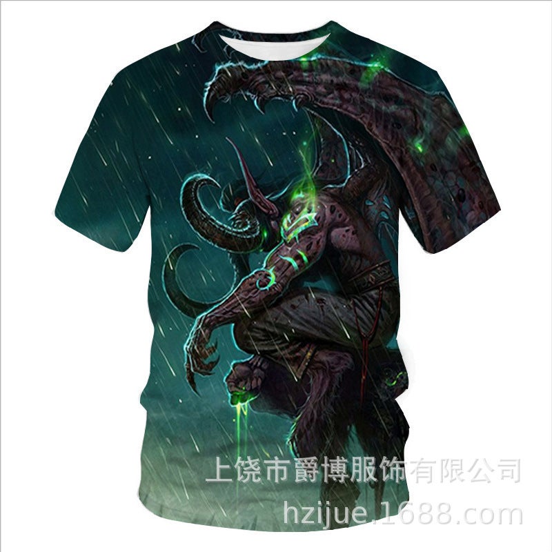 Cross-border Foreign Trade New Cross-border New Men's 3D Printed T-shirt Adult Teenager Men's Short-sleeved T-shirt - Image 5