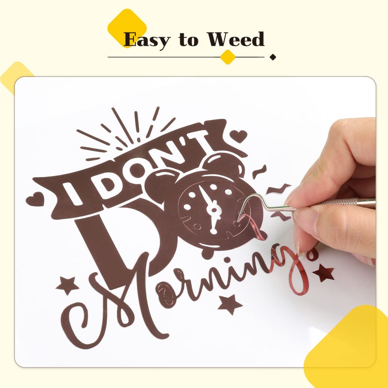 HTVRONT Permanent Vinyl for Cricut Machine-57 Pack 12" x 12" Permanent Vinyl Bundle, 52 Adhesive Vinyl Sheets and 5 Transfer Tape for Vinyl Permanent - Image 4