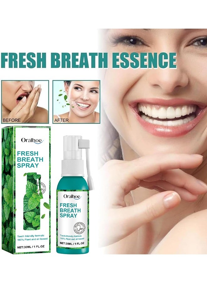 ORALHOE Fresh Breath Spray, Bad Breath Treatment For Adults, Dry And Bad Mouth Smell Removing Spray, Easy To Carry And Handy Fresh Breath Serum, 30ML - Image 2