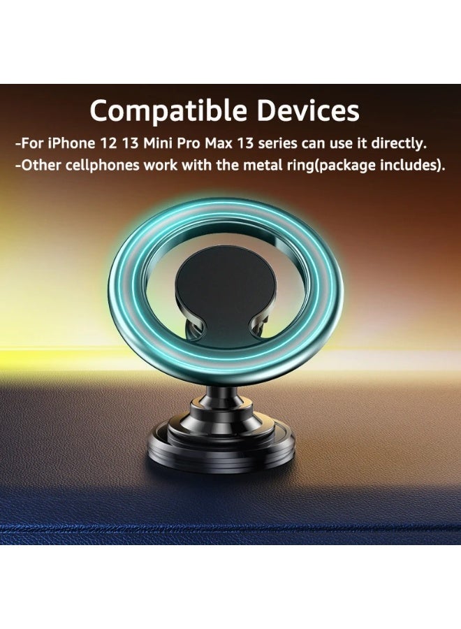 New Magnetic Phone Stand, Rotatable Dashboard Black, Mount Support GPS Mobile Bracket in Car