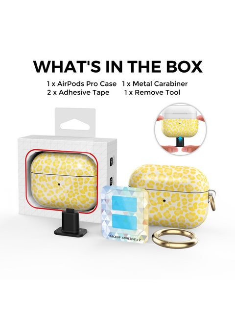 Suitable For Apple Wireless Bluetooth Headset AirPods Pro 2 High Quality TPU Protection IMD Personality Leopard Print-Color:Yellow (AirPods Pro2 Non-fine Hole)-Applicable Model:Airpods Pro2 (non-fine Hole)