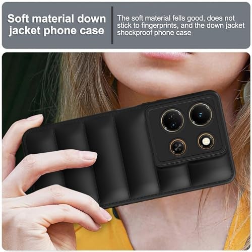 Plus Puffer Case Camera Protection Soft Back Cover for Infinix Note 30 5G - Black - Image 5