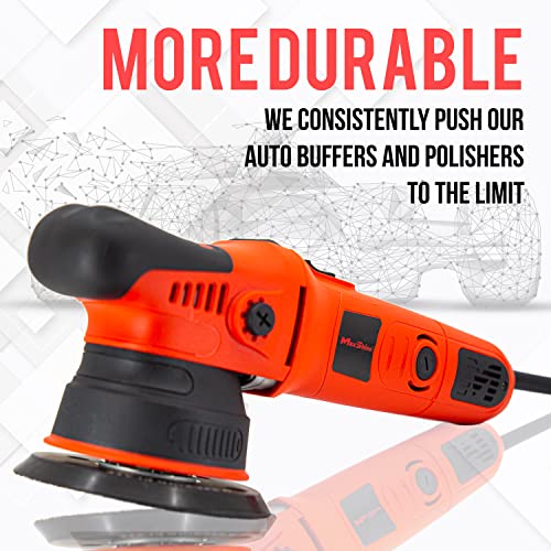 Maxshine M8S V2 Dual Action Polisher, Car Detailing Kit - Powerful 1000W, 6-Speed, 8mm Throw, 5" Disc, Thread 5/16" - Auto Detailing Tool for Paint Protection, Restoration, Scratch Repair & Shine - Image 3