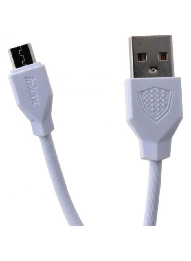 INKAX Speed Data Cable, Micro USB to USB, 1m, White, for Mobile Phones & Tablets - Image 2